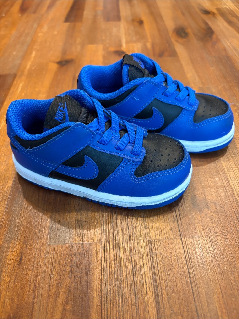 Nike Dunk Low Baby/Toddler Sneakers, Hype Cobalt Blue/Black, Toddler 7c